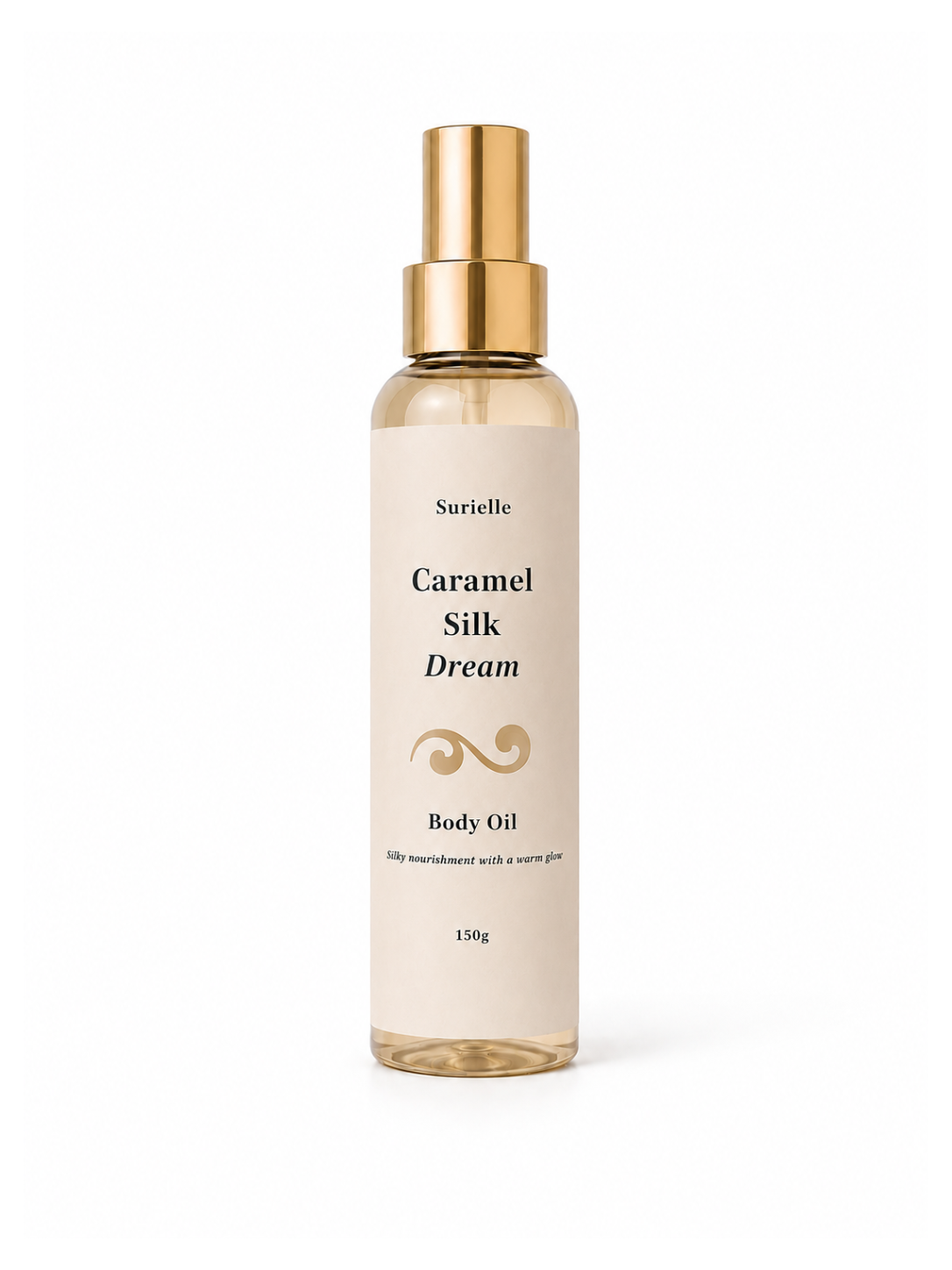 Nourishing caramel body oil for self care hamper gifts and radiant glowing skin