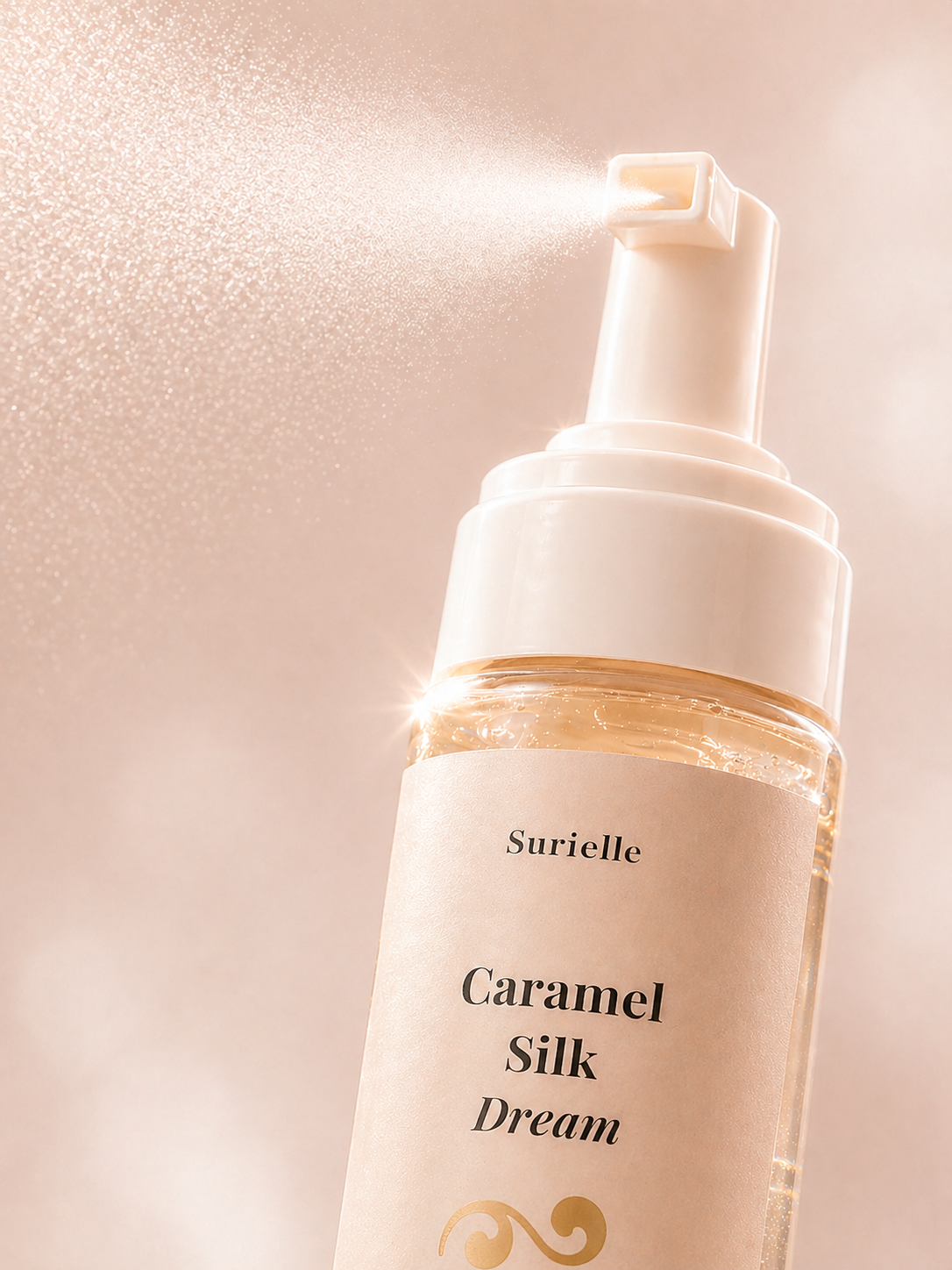 Luxury caramel scented shower gel for a smooth and relaxing cleanse