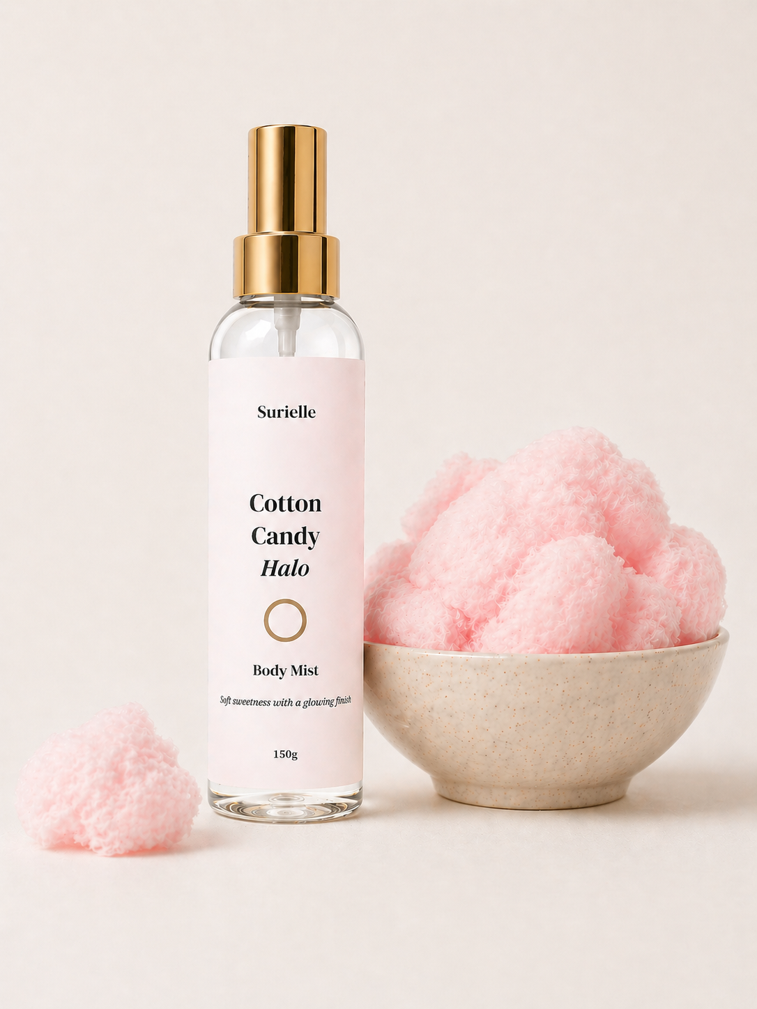 Sweet scented body mist for gift hamper UK with cotton candy fragrance for self care routines