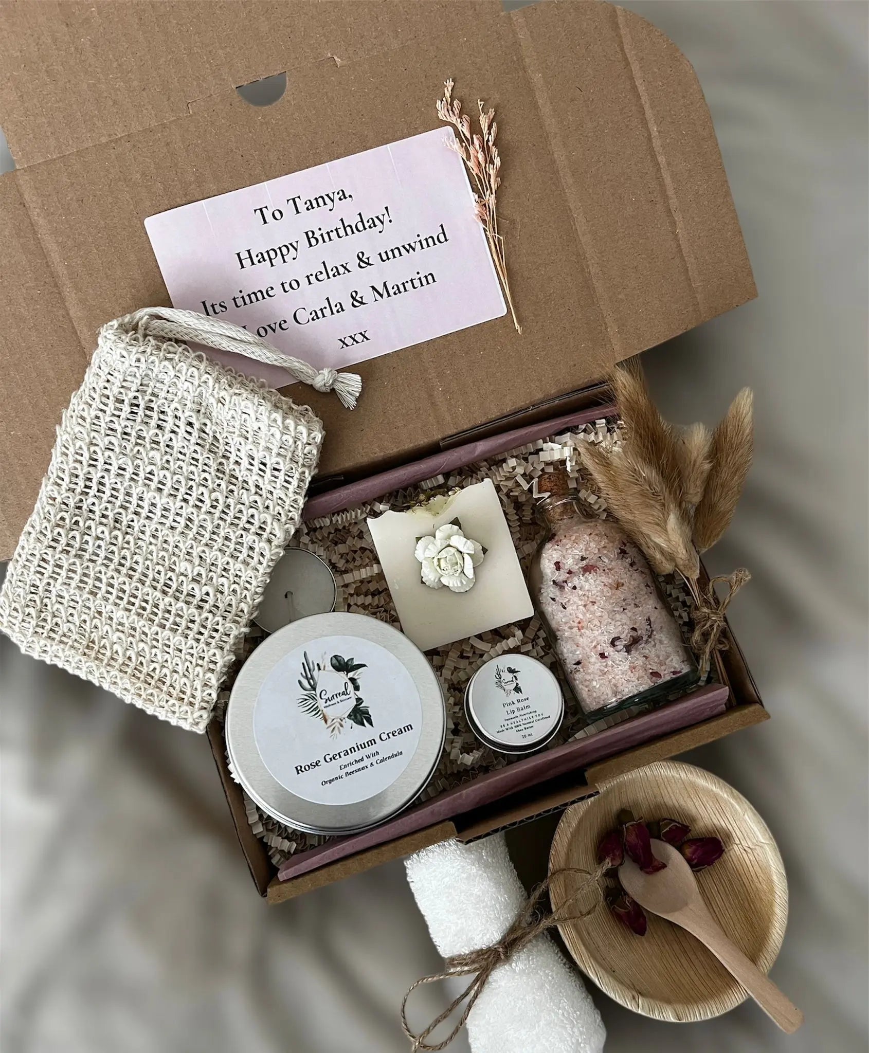 Rose Geranium - Handmade Box gift boxes