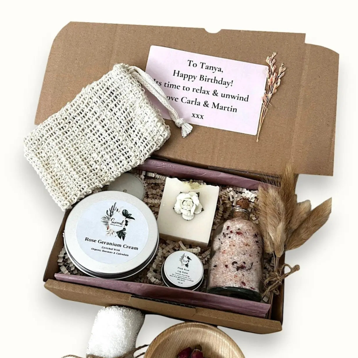 Rose Geranium - Handmade Box gift boxes
