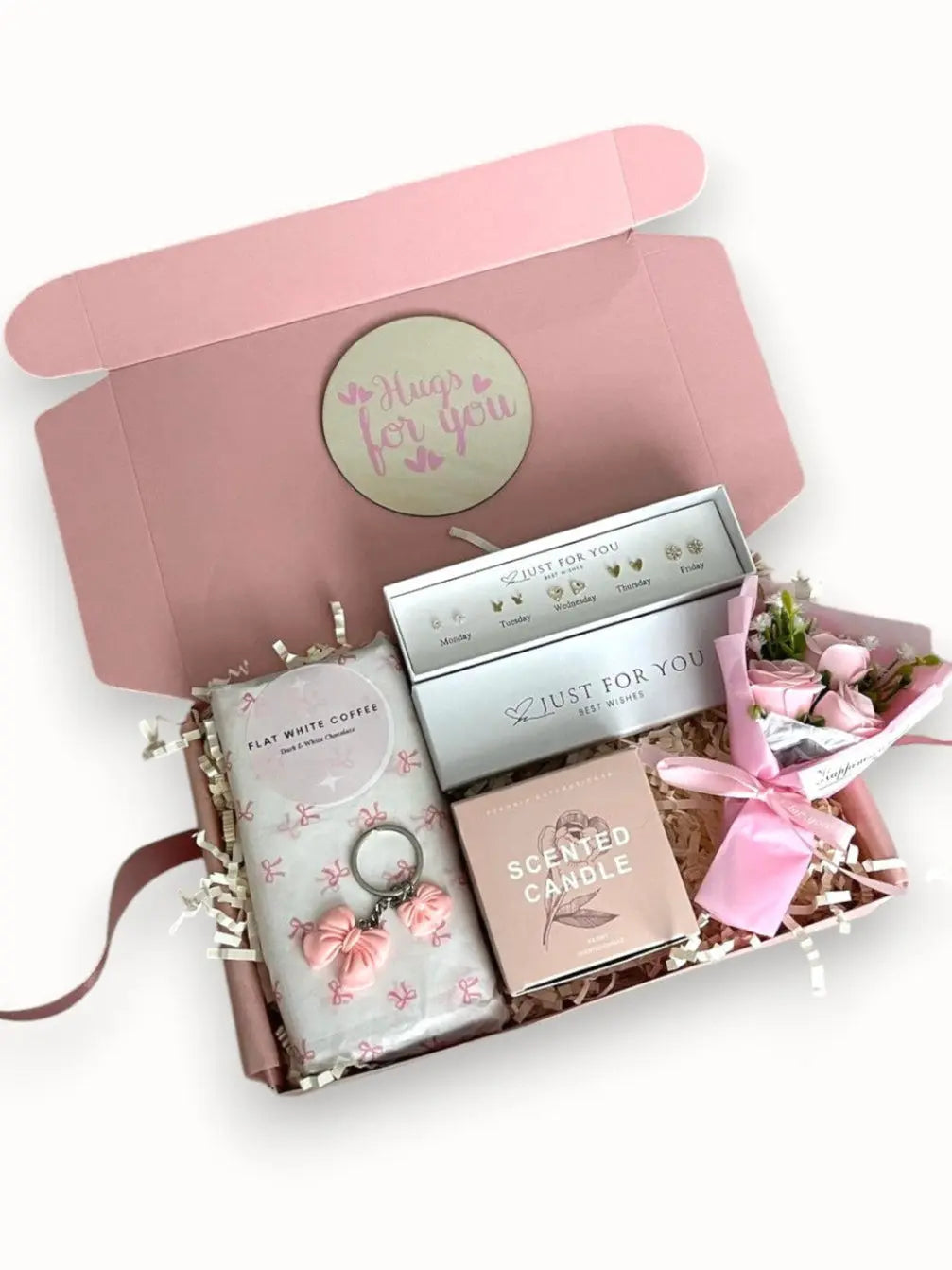 Sending hugs and comfort Just For You - Ready Made Box self care gifts for her, get well soon pamper hamper
