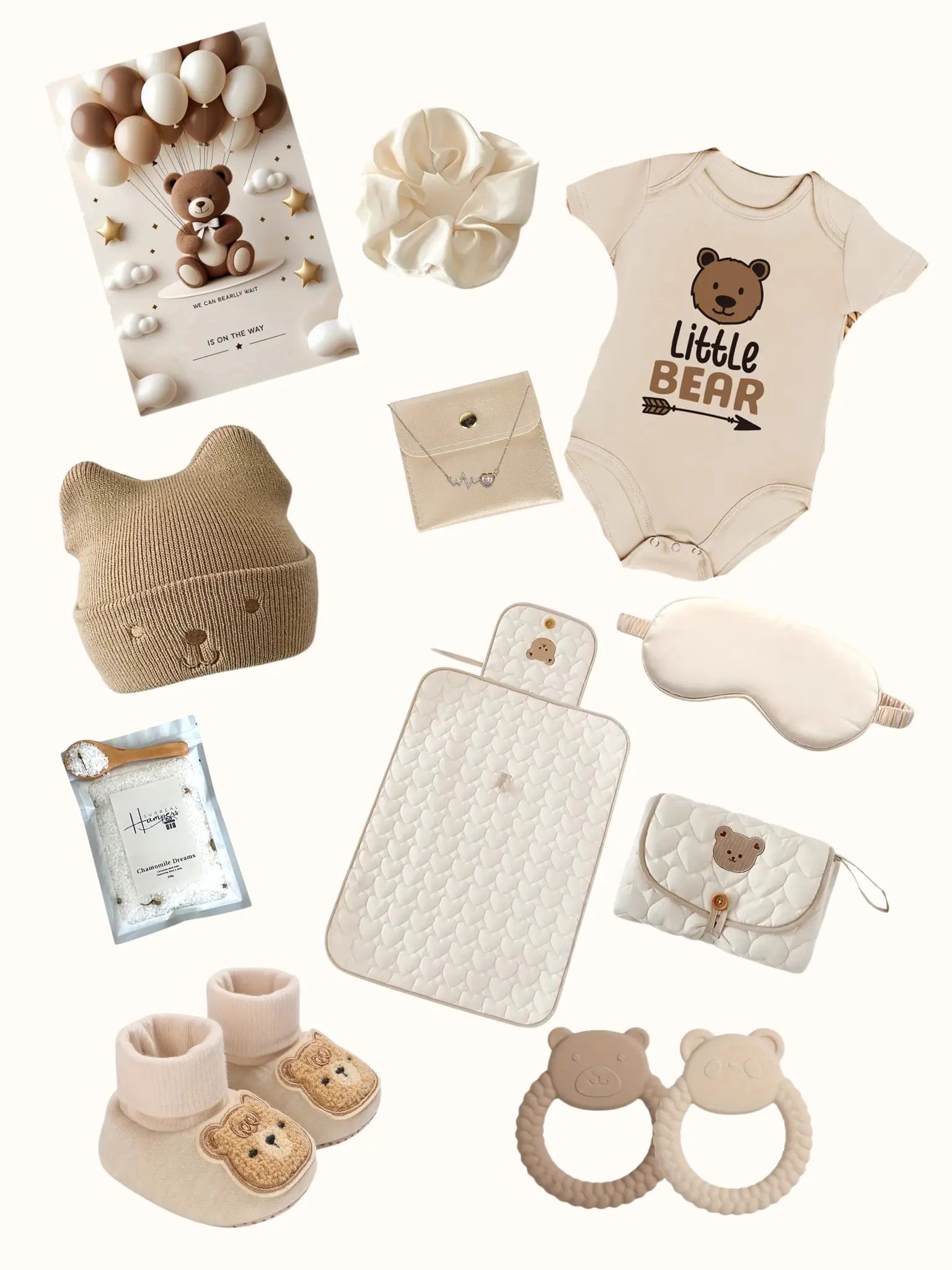 Mama and Baby Bear - Ready Made Hamper. new mum and baby gifts, new born baby gift, baby shower gifts