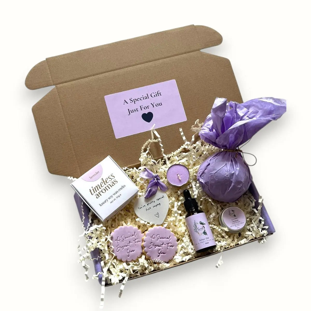Pamper Skincare Hampers | Purple gift box - Luxury Gifts for Her UK