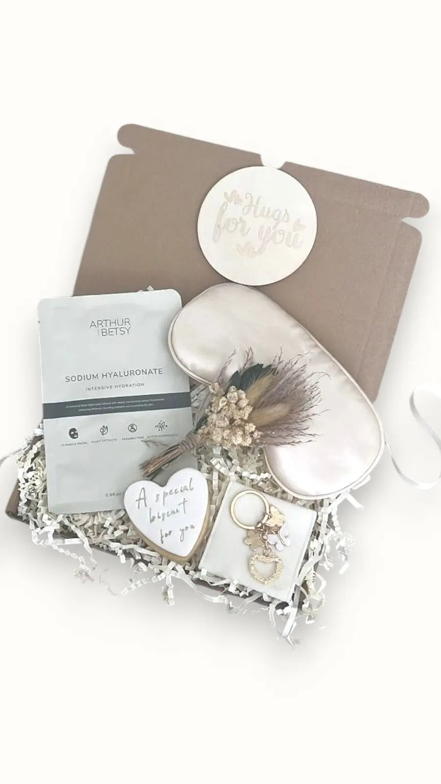 Inspirational pamper hamper for her with You’ve Got This Hugs theme and spa treats