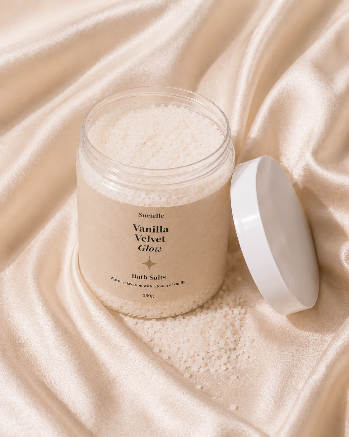 Luxury vanilla skincare UK for pamper hamper gifts, ideal for soft glowing skin and self care